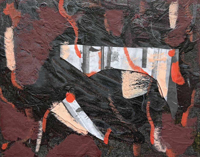 05292025, mixed media and gouache on panel, 10 x 8 inches